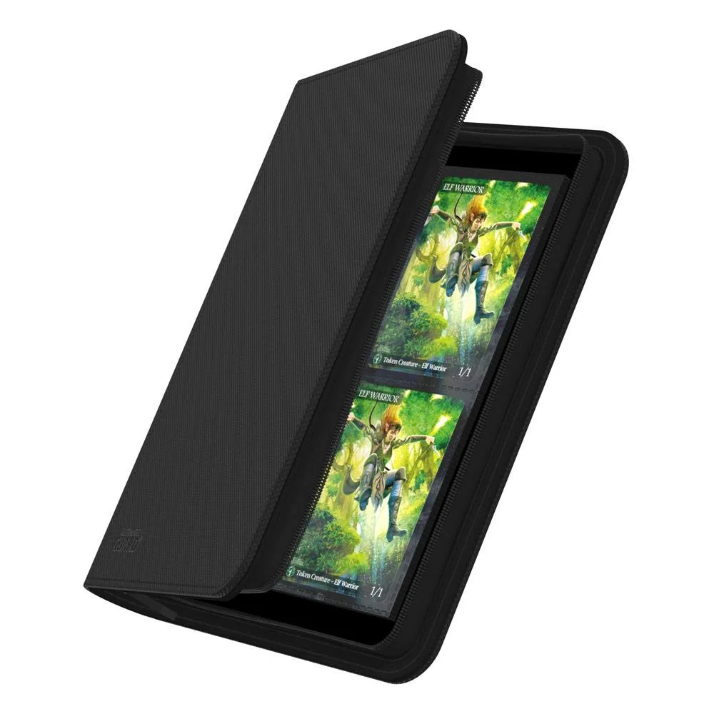 Ultimate Guard Zipfolio (160 double-sleeved cards) 8-Pocket 70 x 97 mm Xenoskin - Black